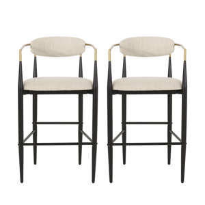 Wade Logan® Amen Upholstered Bar Stools & Reviews Wayfair